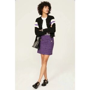 Sandro Clarinette Tweed Mini Skirt. Size 38